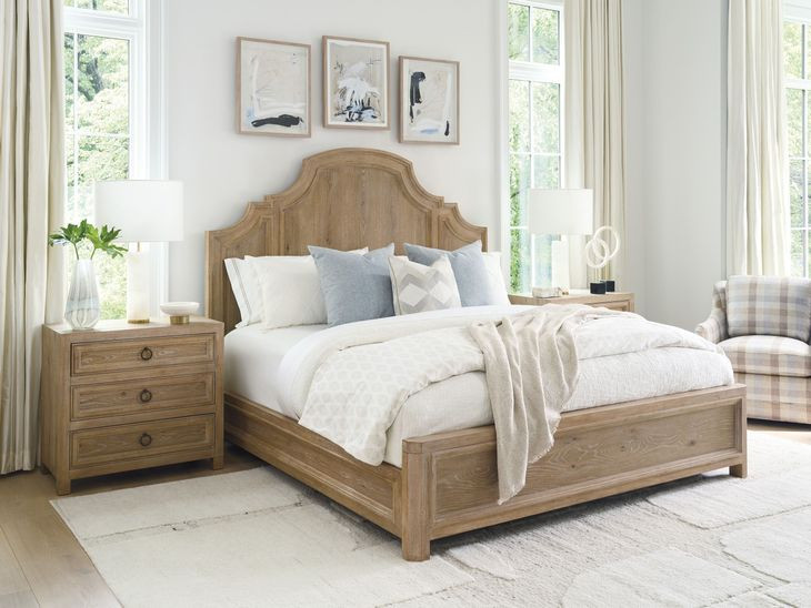 Valley Club Brown King Panel Bed