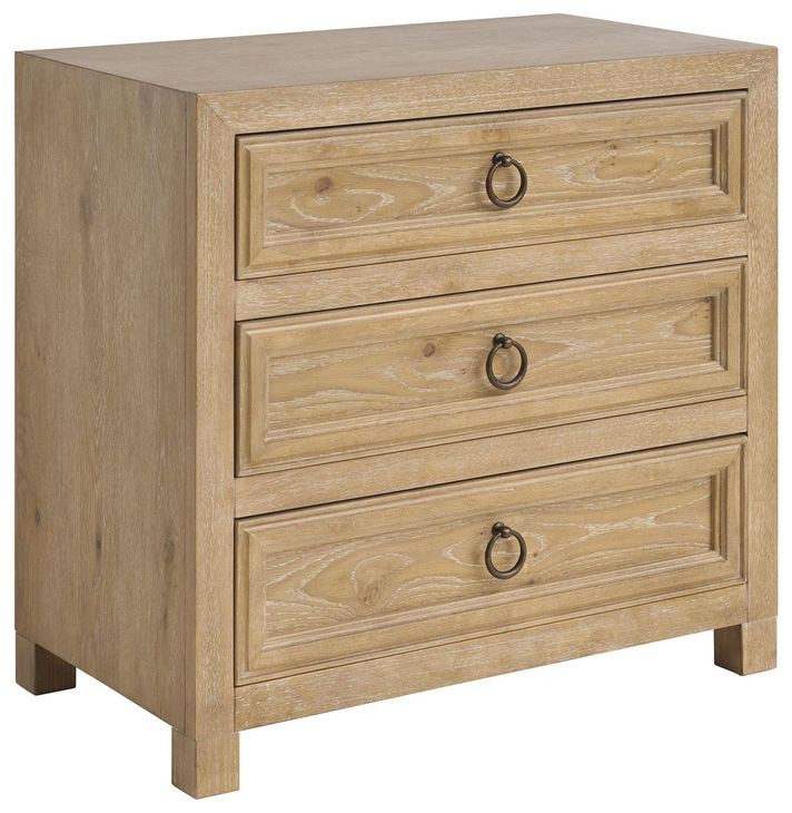 Casitas Brown 3 Drawers Nightstand