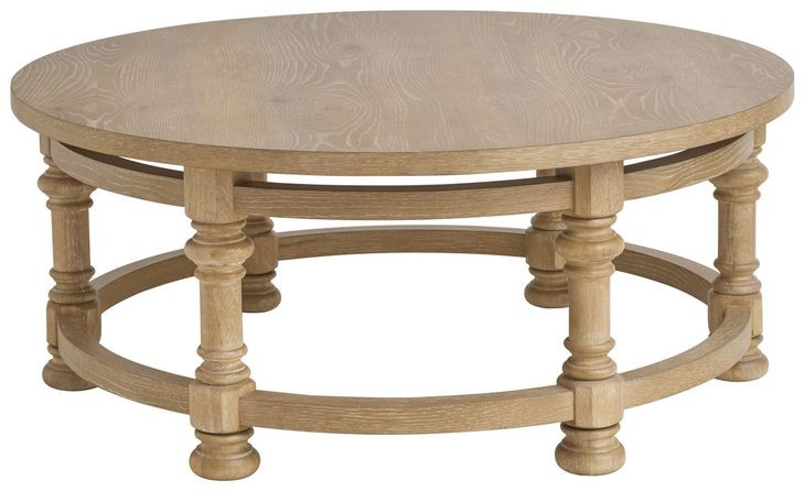 Hollister Brown Round Cocktail Table