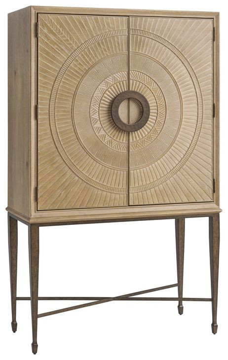 Hammond Brown 2 Doors Bar Cabinet