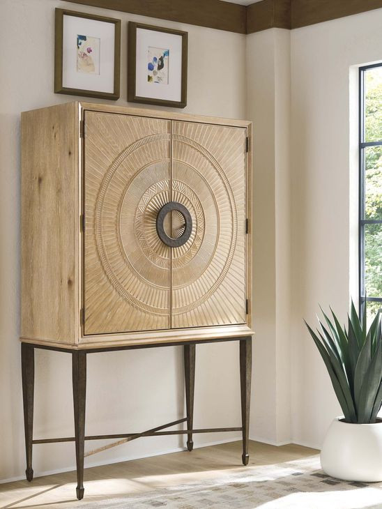 Hammond Brown 2 Doors Bar Cabinet