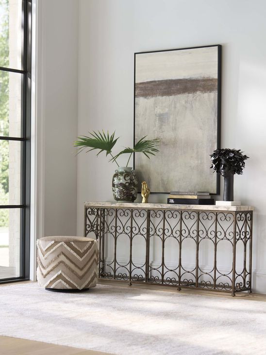 Fletcher Brown Rectangular Console Table
