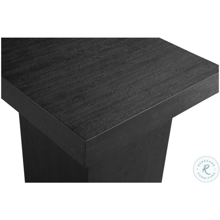 Padula Matte Black Large End Table
