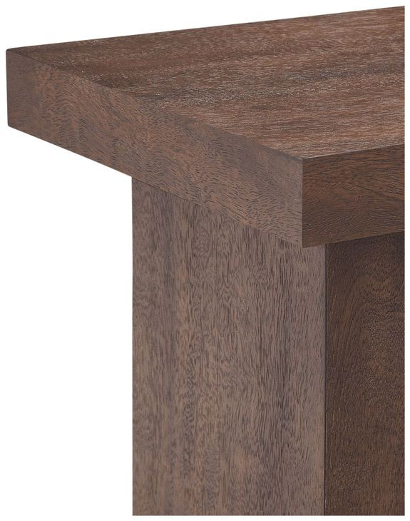 Padula Dark Brown Mango Square Large End Table