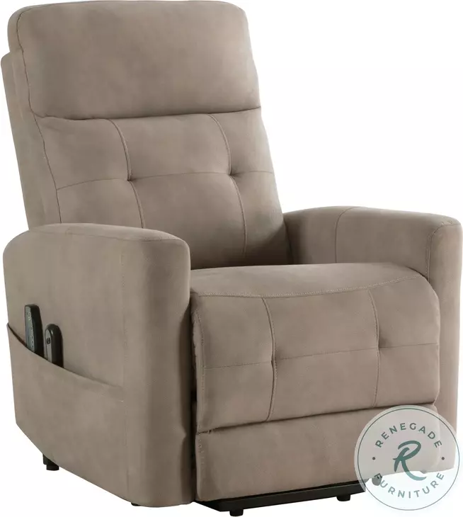 Wichita Brown Power Lift Chair with Heat And Massage