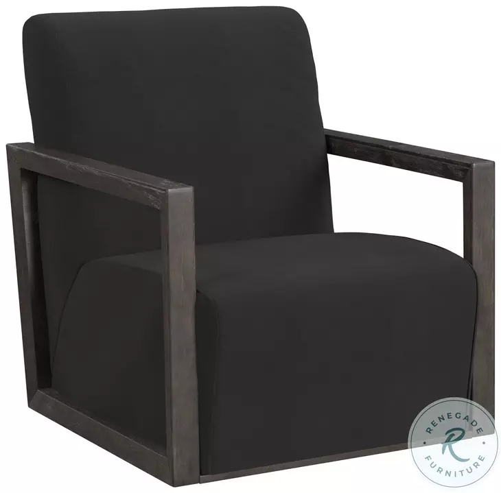 Asher Velvet Smoke Accent Chair