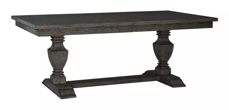 Westfield Havana Brown and Sand Upholstered 5 Piece Extendable Trestle Base Dining Set with Nailhead Trim