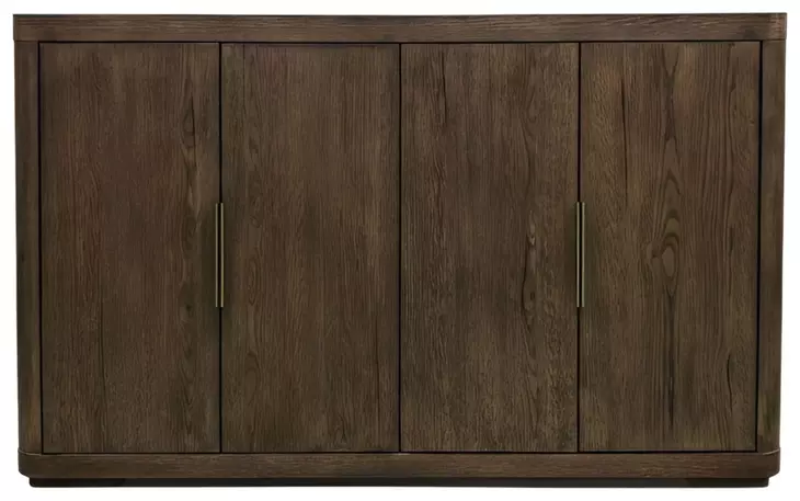 Lozano Warm Walnut Brown 4 Door Sideboard
