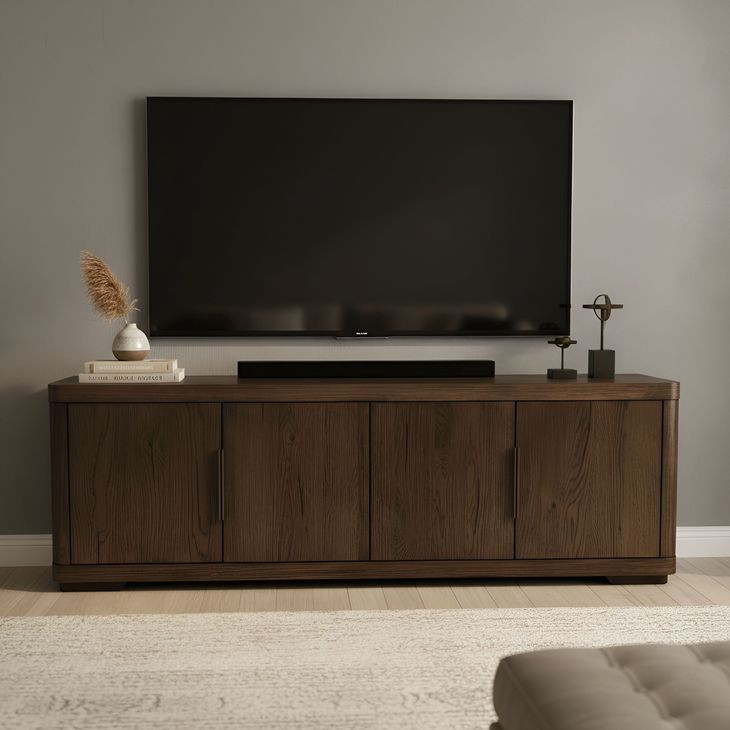 Lozano Warm Walnut Brown 71" TV Stand