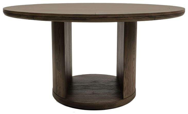Lozano Warm Walnut Brown 59" Round Dining Table