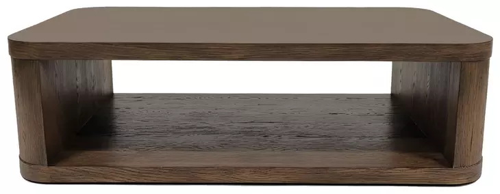 Lozano Warm Walnut Brown Rectangular Coffee Table