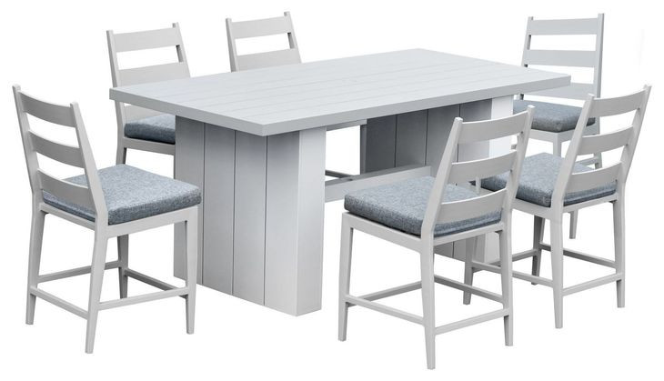 Nash Outdoor Dining Buff Outdoor 78" Rectangular Counter Height Table