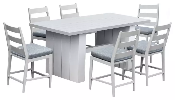 Nash Outdoor Dining Buff Outdoor 78" Rectangular Counter Height Table