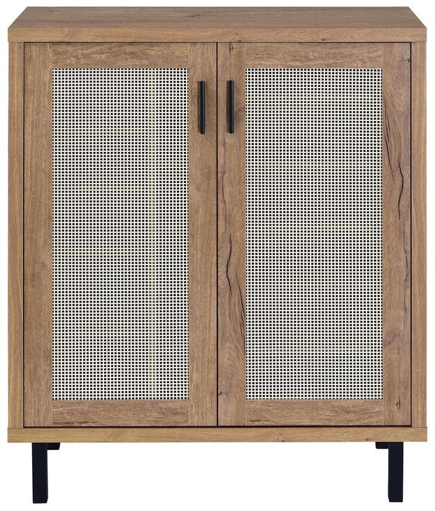 Teller Natural Oak 2 Door Shoe Storage Cabinet
