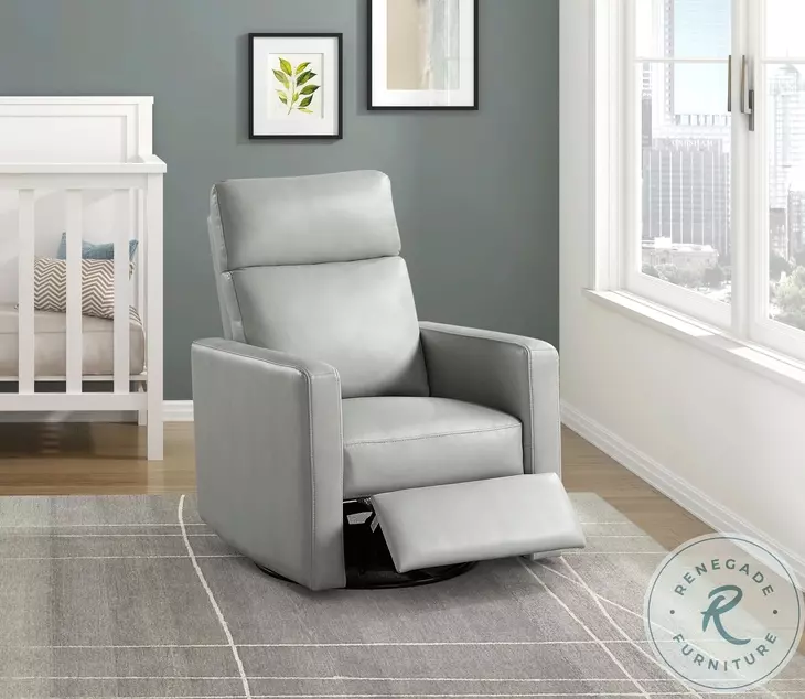 Olathe Smoke Swivel Recliner