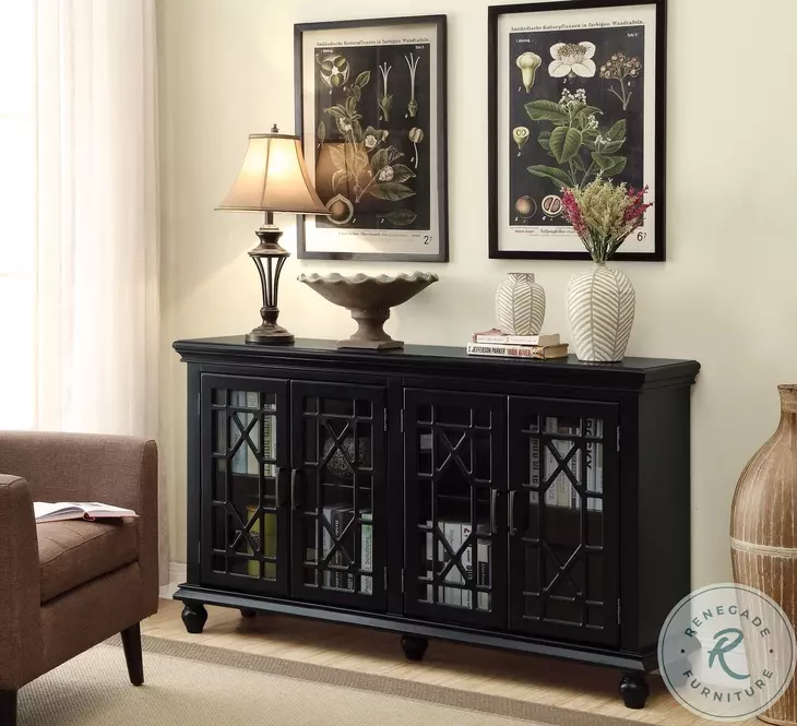 Kovu Black Accent Cabinet