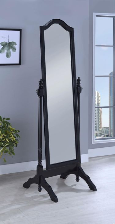 Cabot Black Cheval Mirror