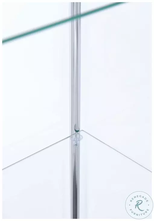 Bellatrix White And Clear Curio Cabinet