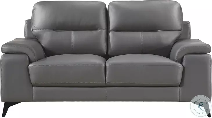 Mischa Dark Gray Loveseat