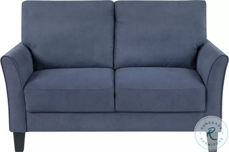 Leslie Blue Loveseat