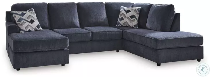 Albar Place Cobalt 2 Piece Sectional with RAF Chaise