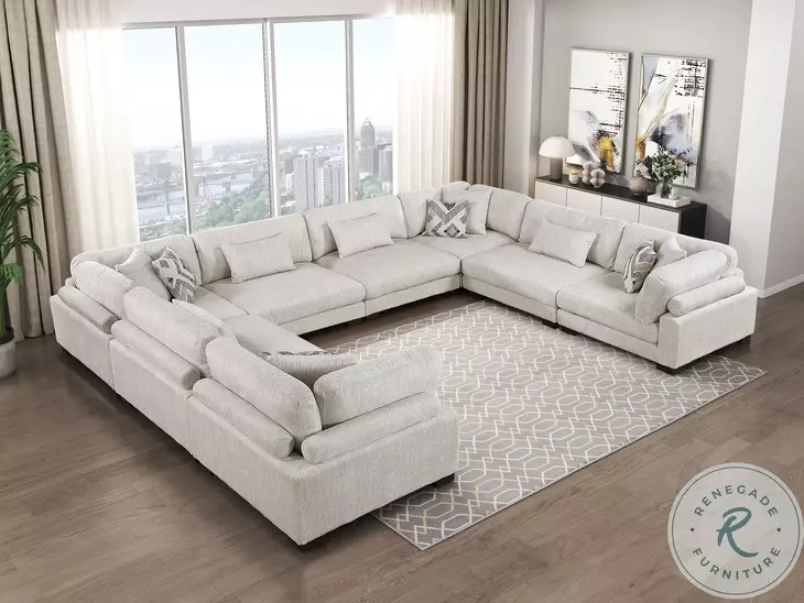 Tinley Beige 8 Piece Modular Sectional