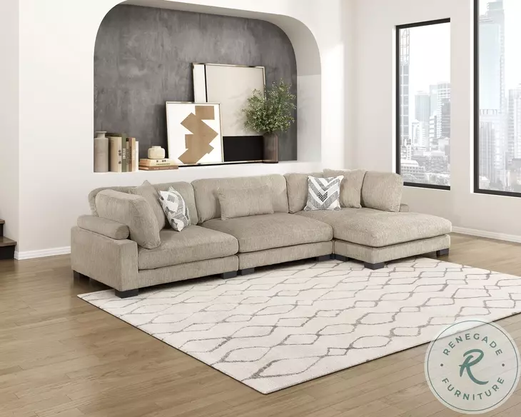 Tinley Brown 3 Piece Modular Sectional