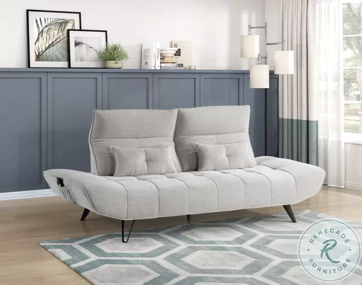 Quonsett Light Gray Adjustable Sofa