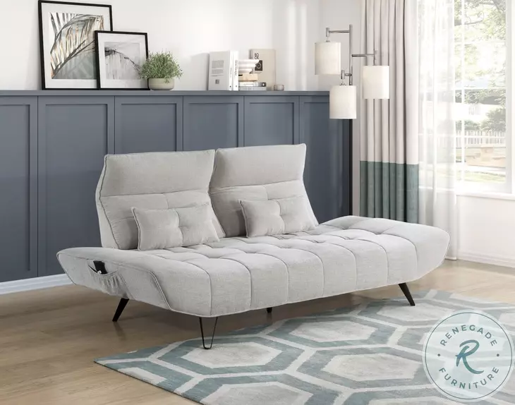Quonsett Light Gray Adjustable Sofa
