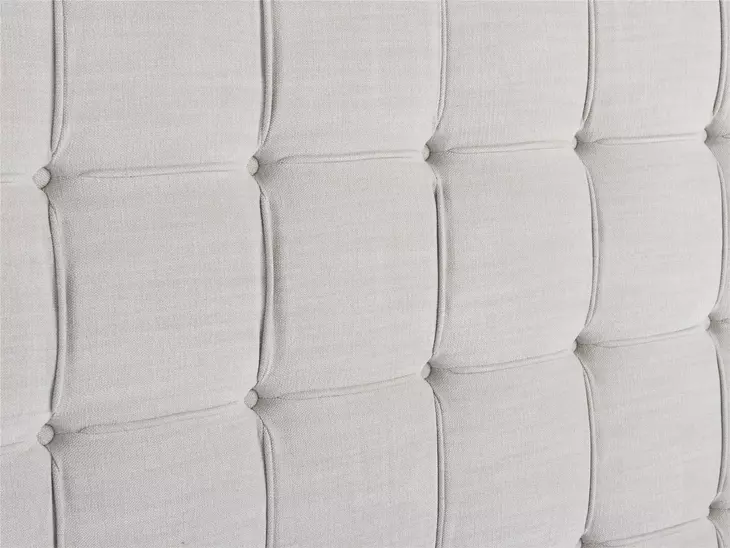 Harmony Pewter and Alabaster King Upholstered Uptown Panel Bed