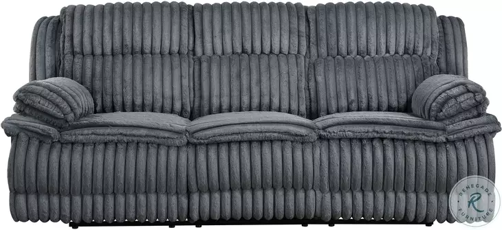 Goodland Dark Gray Double Reclining Sofa