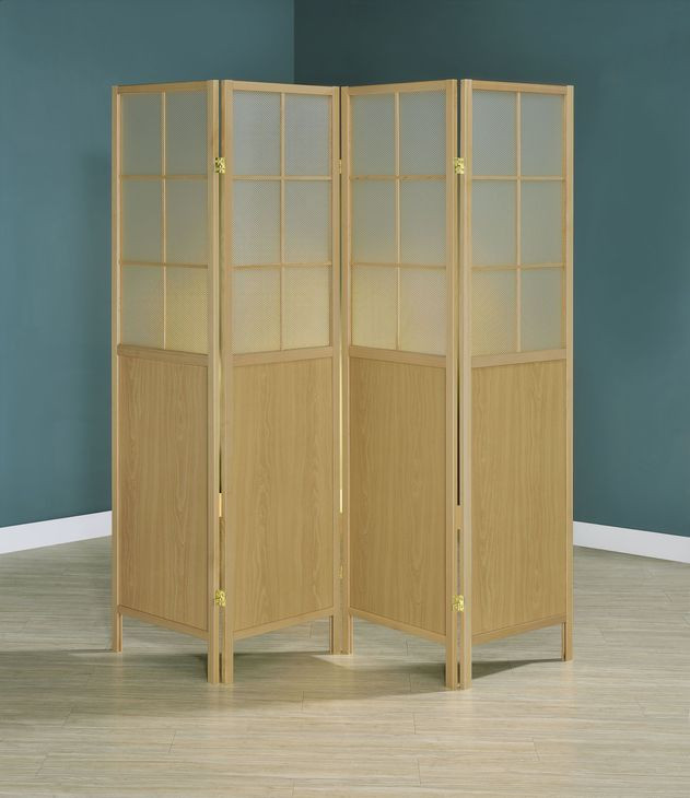 Edwards Natural 4 Panel Room Divider
