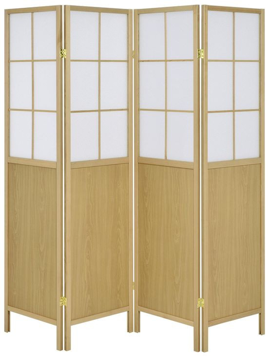 Edwards Natural 4 Panel Room Divider
