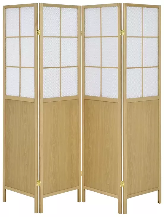 Edwards Natural 4 Panel Room Divider