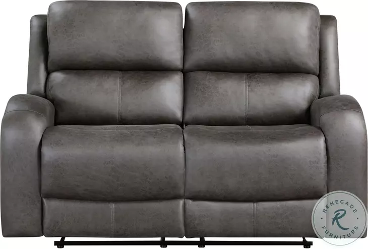 Pagosa Gray Double Reclining Loveseat