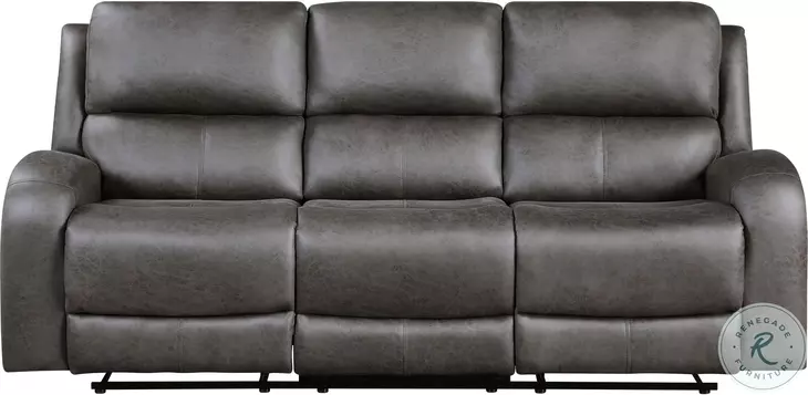 Pagosa Gray Double Reclining Sofa