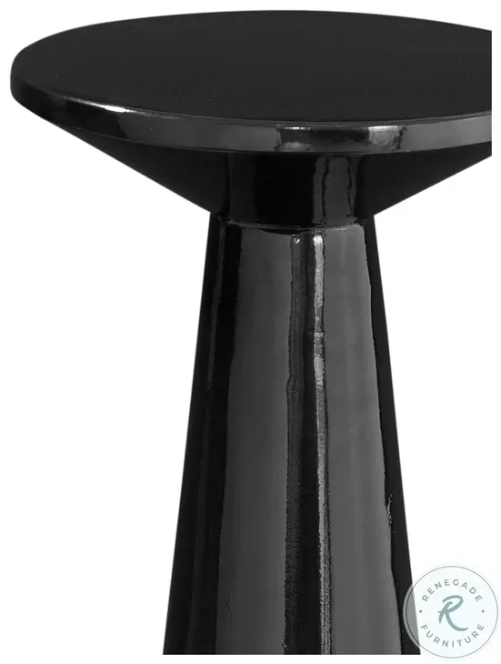 Yorick Polished Black Scatter Table