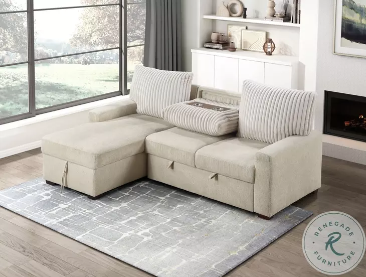 Gallatin Beige And Light Gray Sectional