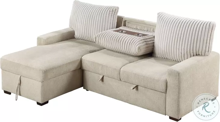 Gallatin Beige And Light Gray Sectional