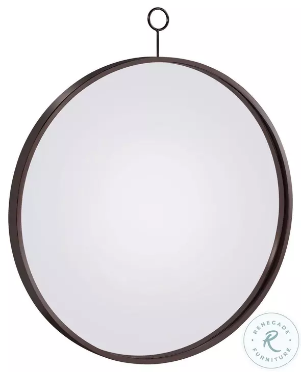 Gwyneth Black Nickel Wall Mirror