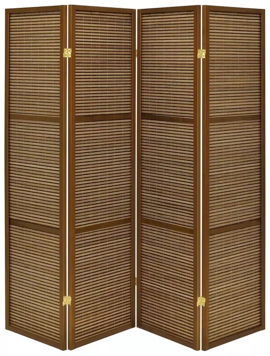 Browning Walnut 4 Panel Room Divider