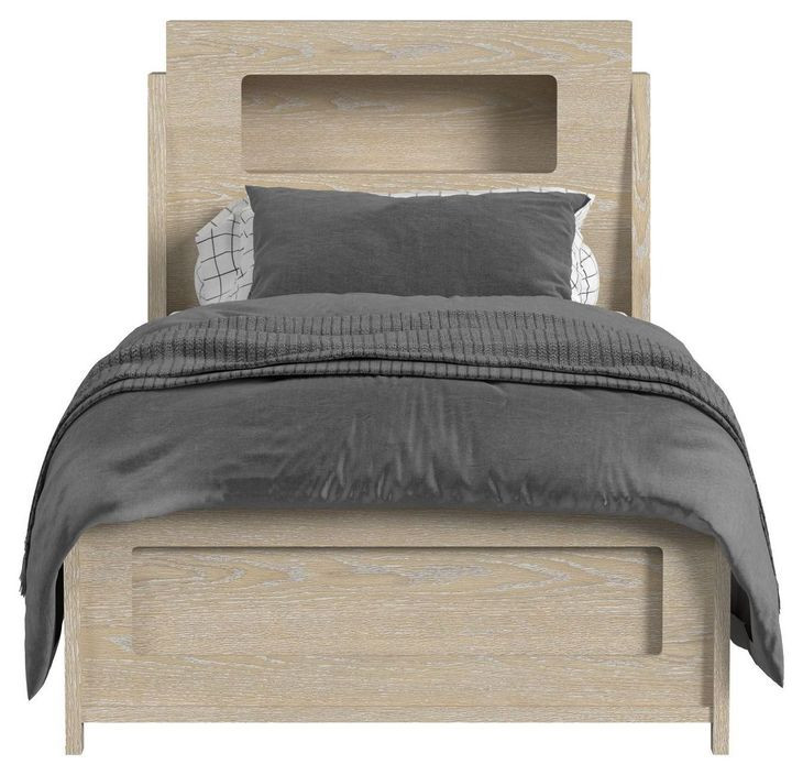 Darby Desert Twin Storage Panel Bed with USB Charging and LED