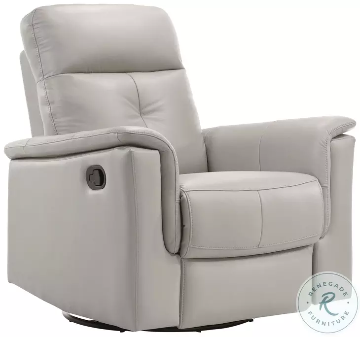 Bristow Silver Leather Match Recliner