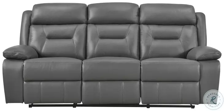 Laconia Dark Gray Double Reclining Sofa