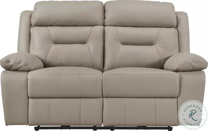 Laconia Latte Double Power Reclining Loveseat