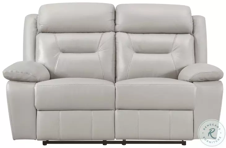 Laconia Silver Double Reclining Loveseat