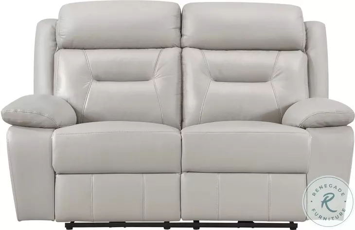 Laconia Silver Double Power Reclining Loveseat