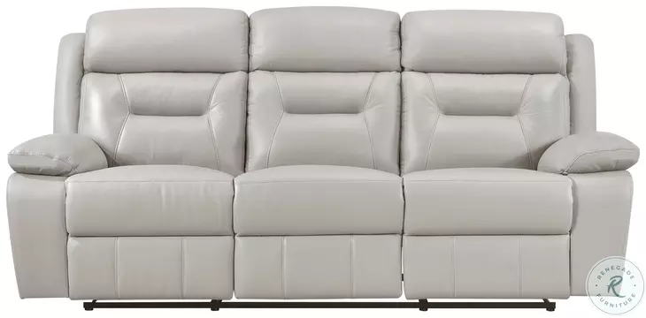 Laconia Silver Double Reclining Sofa