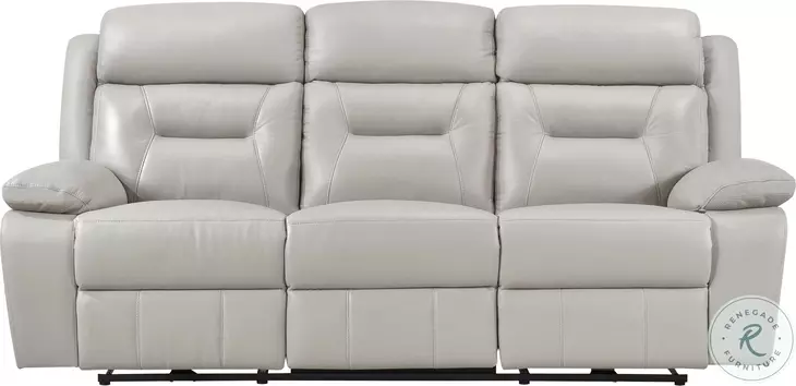 Laconia Silver Double Power Reclining Sofa