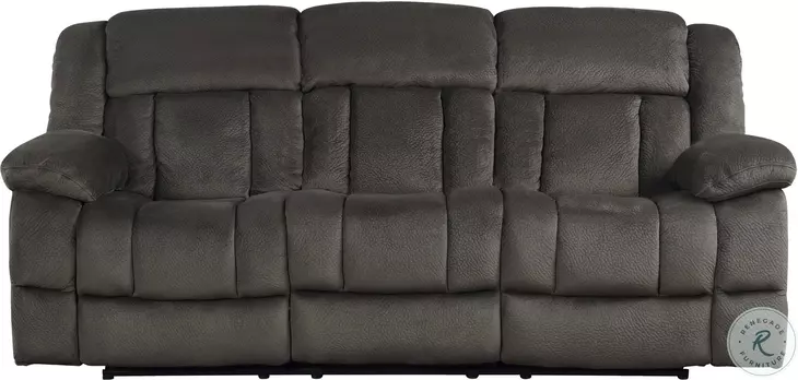 Laurelton Chocolate Double Reclining Sofa